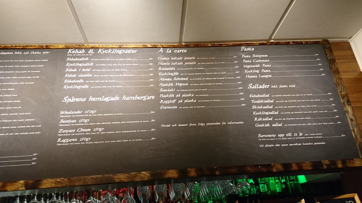 Menu Restaurang & Pizzeria Sparen-2